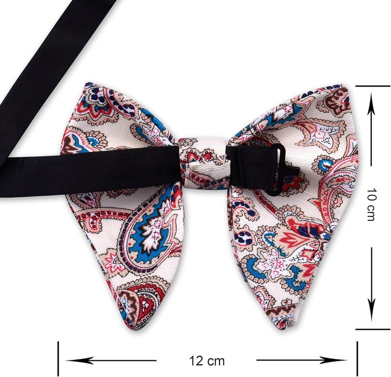 Branduce Velvet Bow Ties for Men Oversize Pre-tie Bowtie Tuxedo Bowties for Wedding - Image 3